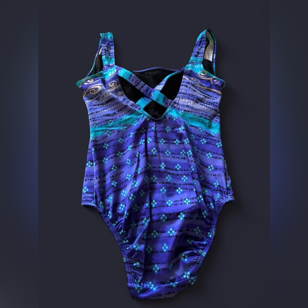 Longitude blue & Teal Patterned One-Piece Swimsuit - Picture 2 of 4